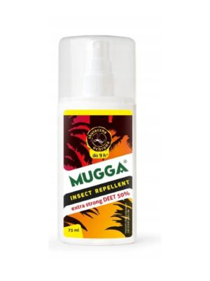 MUGGA spray na KOMARY kleszcze OWADY 75 ml DEET 50%